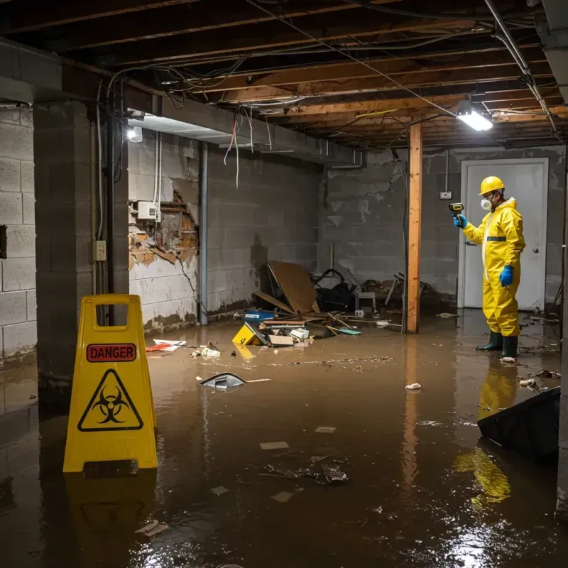 Flooded Basement Electrical Hazard in Blaine County, MT Property